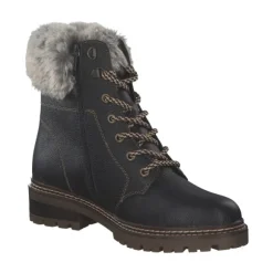 Remonte D0B74, Schnürstiefel, Damen, schwarz/murmel/schwarz