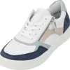 Remonte D0J01, Schnürschuhe, Damen, jeans/weiss/bleu/rose/weiss