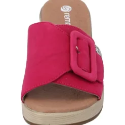 Remonte D0N56, Plateau-Pantoletten, Damen, fuchsia