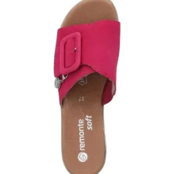 Remonte D0N56, Plateau-Pantoletten, Damen, fuchsia