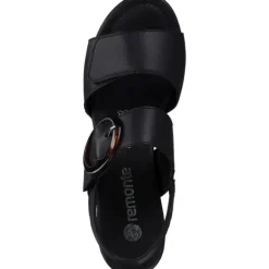 Remonte D0P53, Keilsandaletten, Damen, schwarz/schwarz