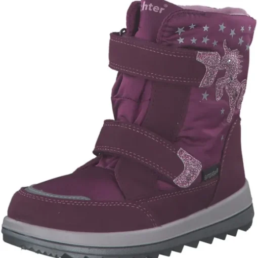 Richter 5004, Winterstiefel, Kinder, berry/rose/silver