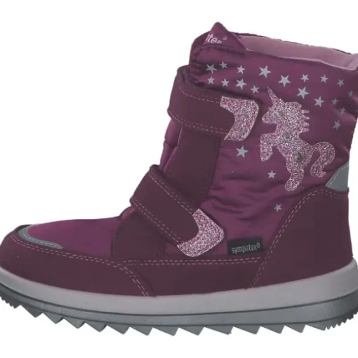 Richter 5004, Winterstiefel, Kinder, berry/rose/silver