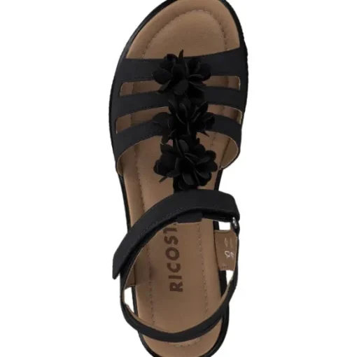 Ricosta Aurora 7001002, Sandalen (Kinder), Kinder, schwarz
