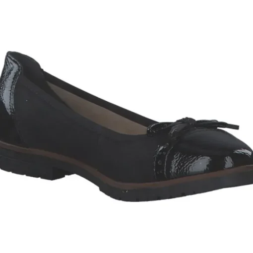 Rieker 45358, Ballerinas, Damen, black/schwarz