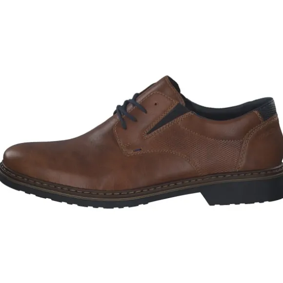 Rieker 16505, Business-Schnürschuhe, Herren, peanut/pazifik