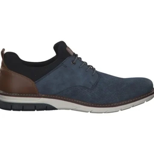 Rieker 14450, Business-Schnürschuhe, Herren, Blau