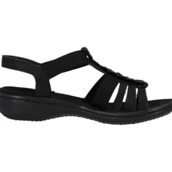 Rieker 60809, Keilsandaletten, Damen, Schwarz
