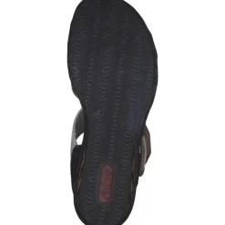 Rieker 68176, Keilsandaletten, Damen, Braun