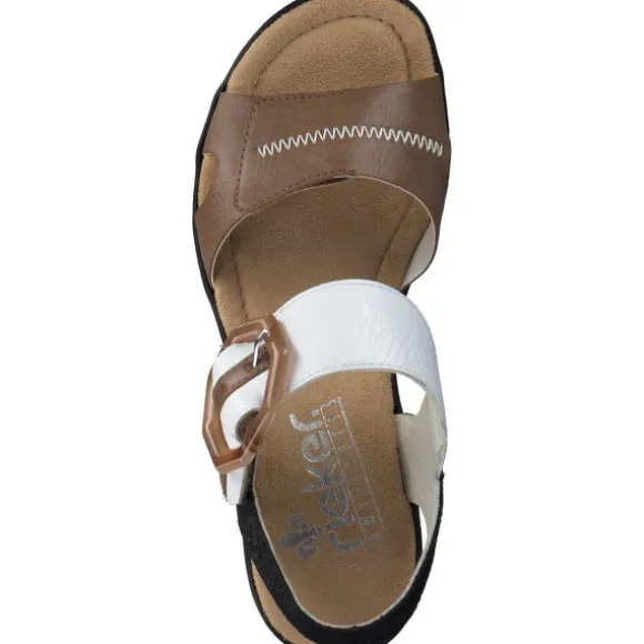 Rieker 68176, Keilsandaletten, Damen, Braun