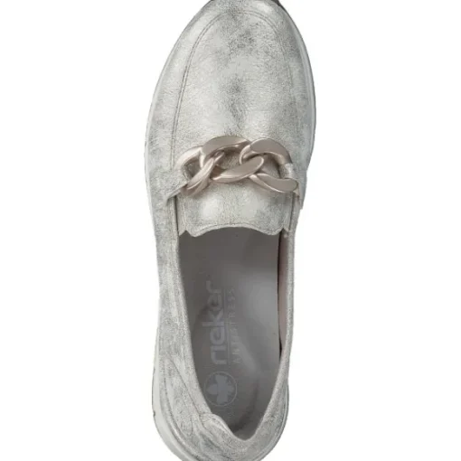 Rieker 58944, Mokassins, Damen, beige-gold
