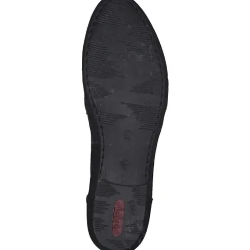 Rieker 51954, Mokassins, Damen, schwarz/schwarz/schwarz