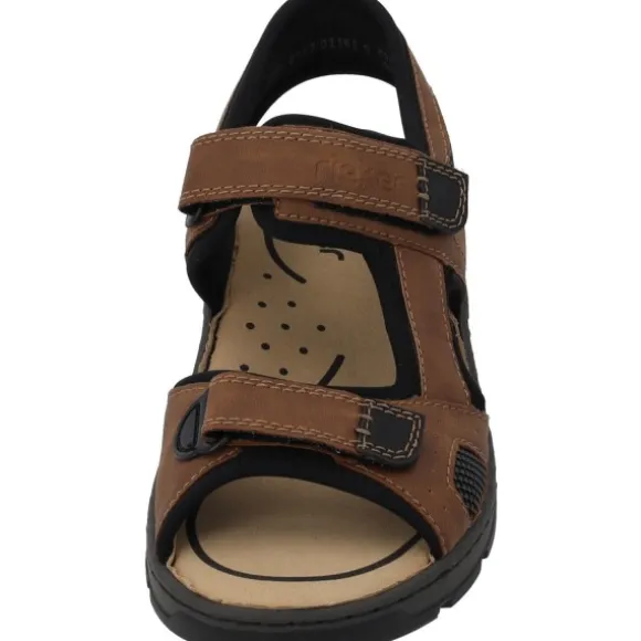 Rieker 26156, Outdoorsandalen, Herren, Braun (Mandel/Schwarz)