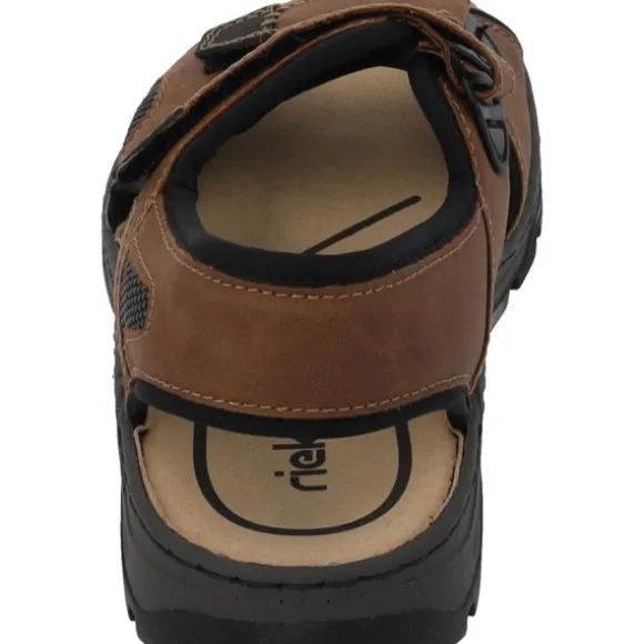 Rieker 26156, Outdoorsandalen, Herren, Braun (Mandel/Schwarz)