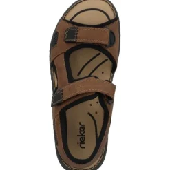 Rieker 26156, Outdoorsandalen, Herren, Braun (Mandel/Schwarz)