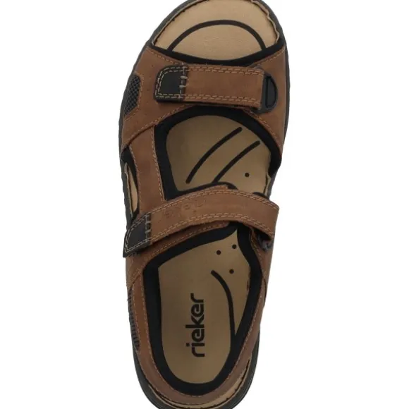 Rieker 26156, Outdoorsandalen, Herren, Braun (Mandel/Schwarz)