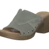 Rieker 67087, Plateau-Pantoletten, Damen, pistazie