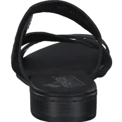 Rieker 60255, Plateau-Pantoletten, Damen, schwarz/schwarz