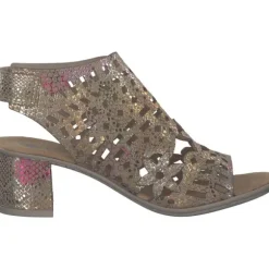 Rieker 64780, Plateau-Sandaletten, Damen, Mehrfarbig