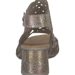 Rieker 64780, Plateau-Sandaletten, Damen, Mehrfarbig