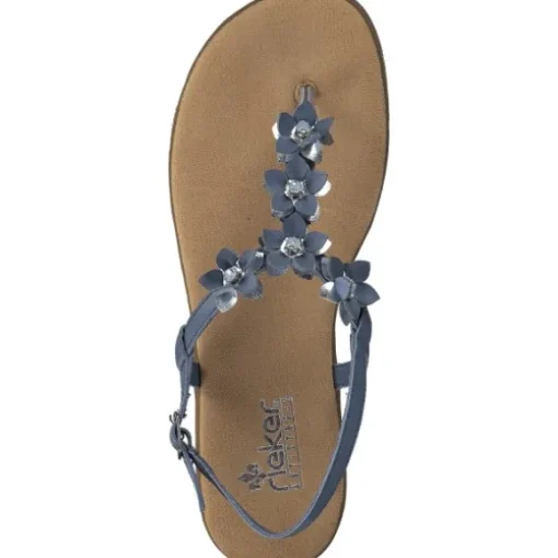 Rieker 64257, Sandalen, Damen, Blau