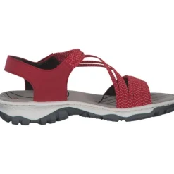 Rieker 68871, Sandalen, Damen, Rot