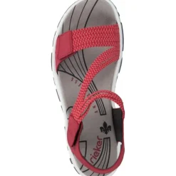 Rieker 68871, Sandalen, Damen, Rot
