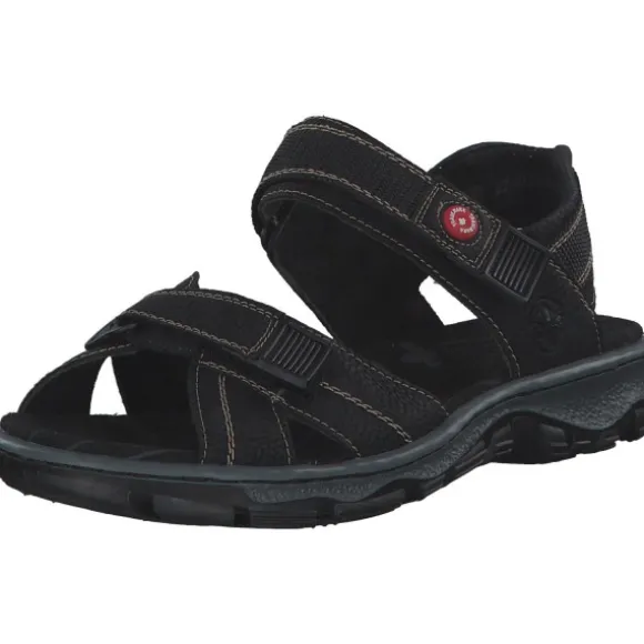 Rieker 68851, Sandalen, Damen, schwarz