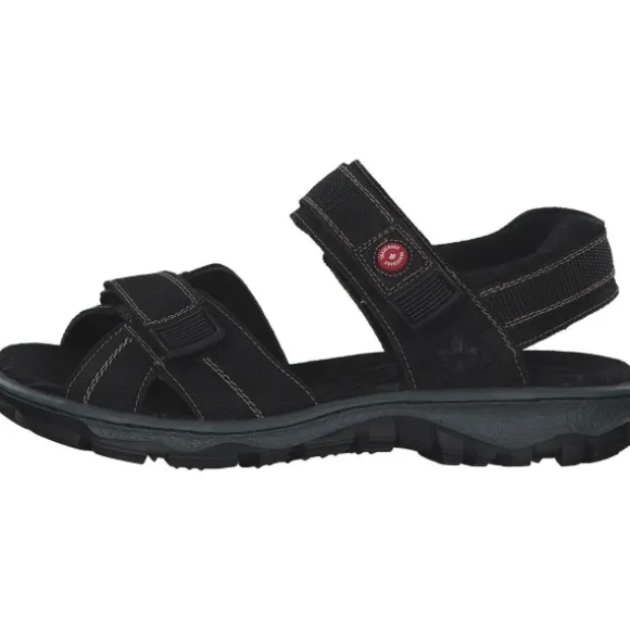 Rieker 68851, Sandalen, Damen, schwarz