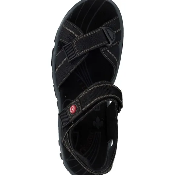 Rieker 68851, Sandalen, Damen, schwarz