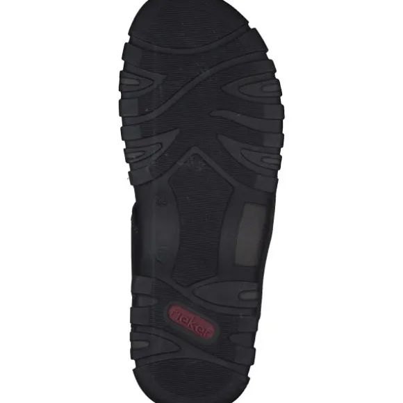 Rieker 25053, Sandaletten, Herren, Schwarz