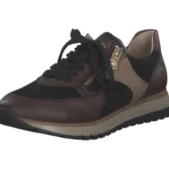 Rieker 49010-25, Schnürschuhe, Damen, havanna/schwarz/antik/shell/ha