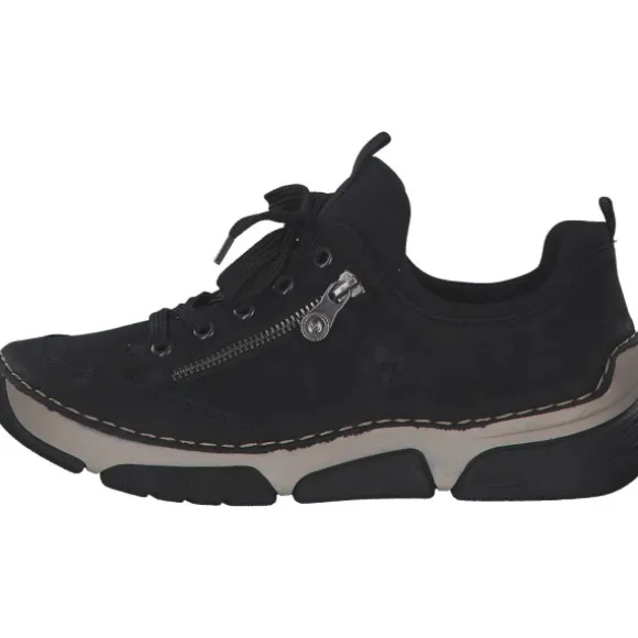 Rieker 45973, Schnürschuhe, Damen, Schwarz