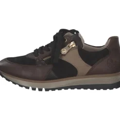 Rieker 49010-25, Schnürschuhe, Damen, havanna/schwarz/antik/shell/ha