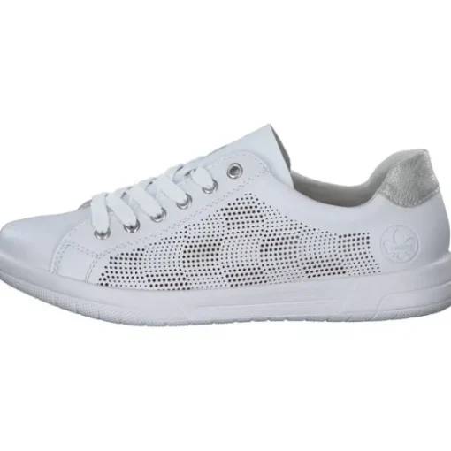Rieker 45606, Schnürschuhe, Damen, Weiß