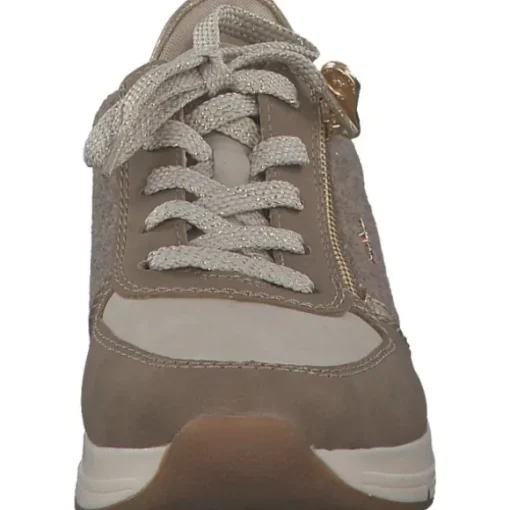 Rieker 58902-64, Schnürschuhe, Damen, fango/ginger /ginger-gold/ woo