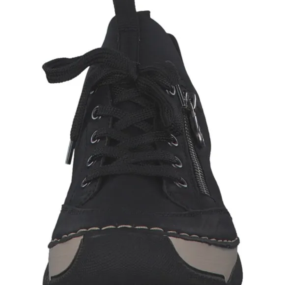 Rieker 45973, Schnürschuhe, Damen, Schwarz