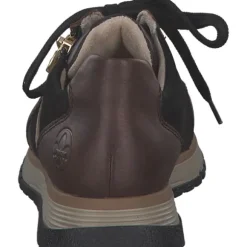 Rieker 49010-25, Schnürschuhe, Damen, havanna/schwarz/antik/shell/ha