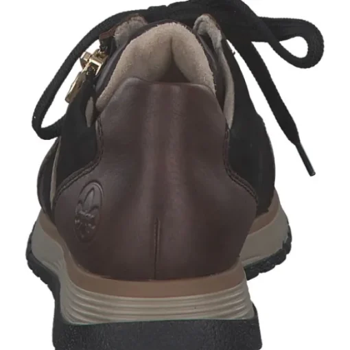 Rieker 49010-25, Schnürschuhe, Damen, havanna/schwarz/antik/shell/ha