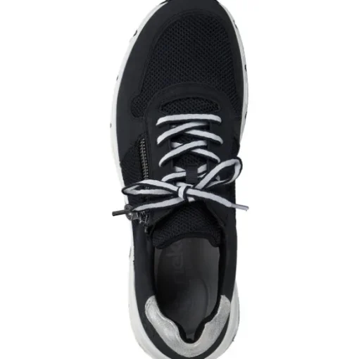 Rieker 48135, Schnürschuhe, Damen, Schwarz
