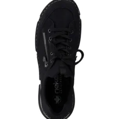 Rieker 45973, Schnürschuhe, Damen, Schwarz