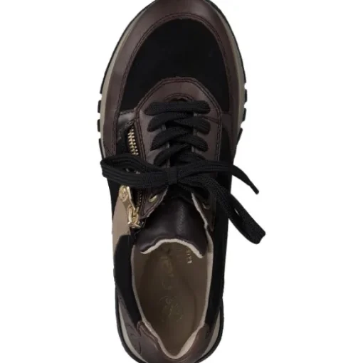 Rieker 49010-25, Schnürschuhe, Damen, havanna/schwarz/antik/shell/ha