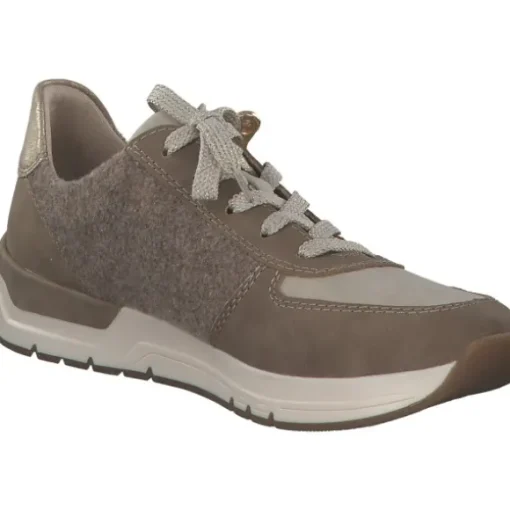 Rieker 58902-64, Schnürschuhe, Damen, fango/ginger /ginger-gold/ woo
