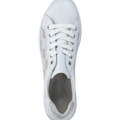 Rieker 45606, Schnürschuhe, Damen, Weiß