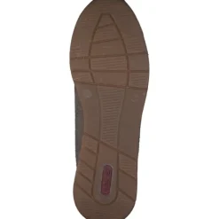 Rieker 58902-64, Schnürschuhe, Damen, fango/ginger /ginger-gold/ woo