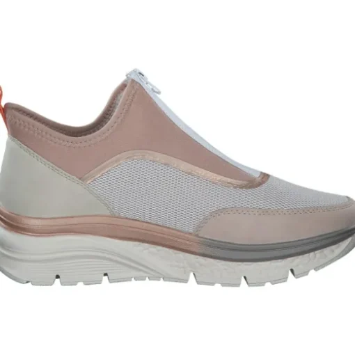 Rieker 48053, Slip-On-Sneaker, Damen, rose/kreide/kupfer/crema/perlr