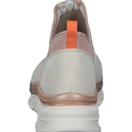 Rieker 48053, Slip-On-Sneaker, Damen, rose/kreide/kupfer/crema/perlr