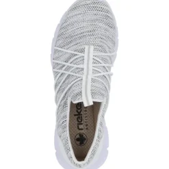 Rieker 54071, Slip-On-Sneaker, Damen, Weiß