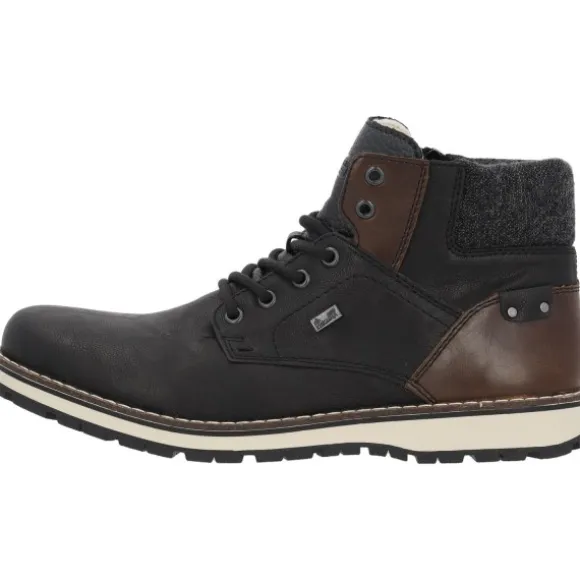 Rieker 38434, Stiefeletten, Herren, Schwarz (Schwarz/Kastanie/Granit)