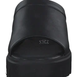 Rieker Evolution W1551, Plateau-Pantoletten, Damen, Schwarz